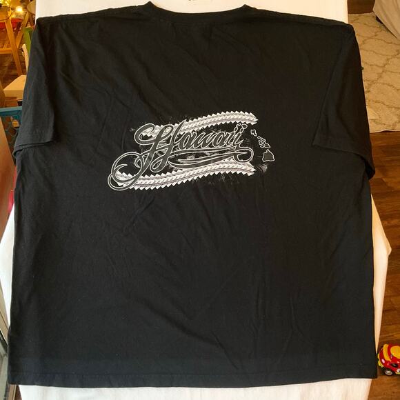 Time Out Timeless Sportswear Men Short Sleeve T-shirt size 2XL, Black, Hawaii - Picture 7 of 7
